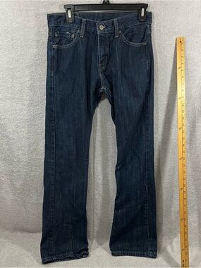 Levis 527 Jeans Mens 29x32 Dark Wash Blue Low Bootcut Denim Cowboy